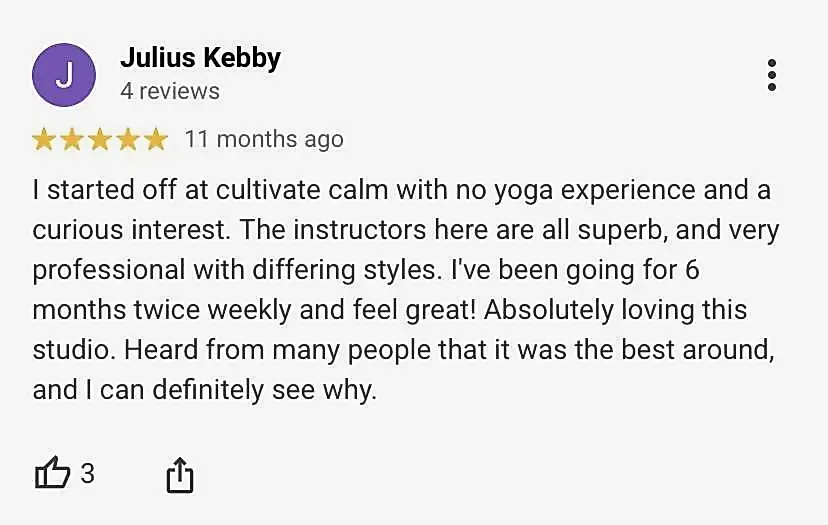 IMG_8934 5 star review for Cultivate Calm Yoga Brisbane and why their yoga classes are the best in Brisbane